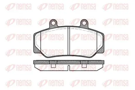 Колодки тормозные дисковые REMSA 0176.20