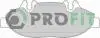 Колодки гальмівні дискові PROFIT 5000-1493 (фото 1)