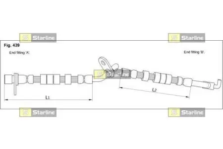 Тормозной шланг STARLINE HA ST.1247
