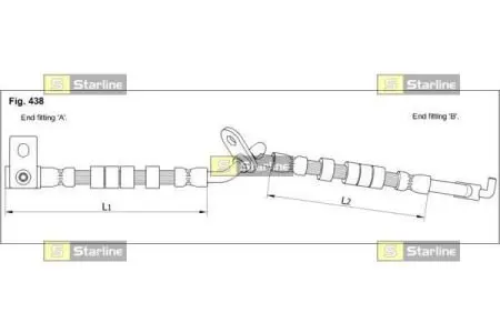 Тормозной шланг STARLINE HA ST.1245