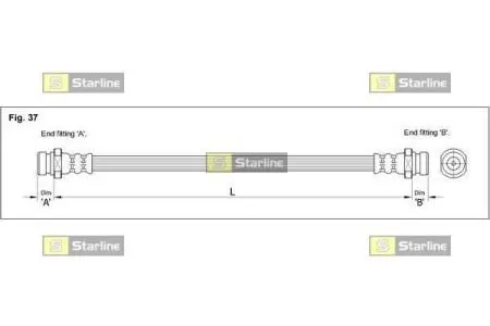 Гальмiвній шланг Starline STARLINE HA BD.1251