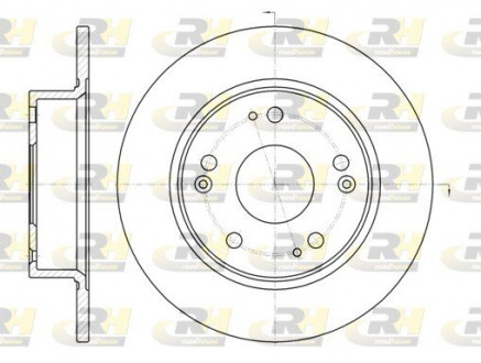 Тормозной диск ROADHOUSE 698400 (фото 1)