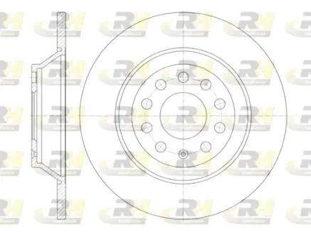 Тормозной диск ROADHOUSE 696900 (фото 1)