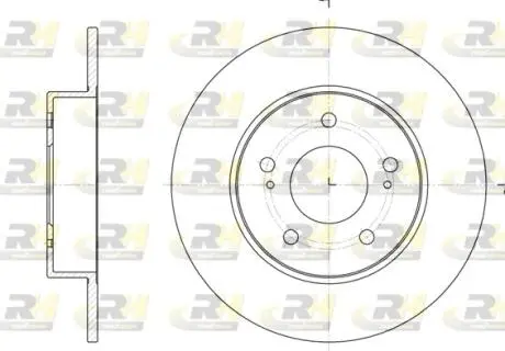 Тормозной диск ROADHOUSE 690900