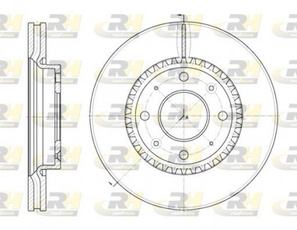 Тормозной диск ROADHOUSE 688910 (фото 1)
