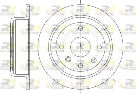 Тормозной диск ROADHOUSE 687600 (фото 1)
