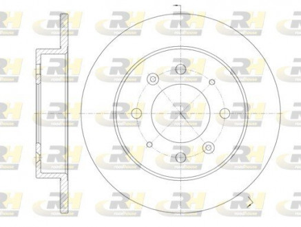 Тормозной диск ROADHOUSE 687400 (фото 1)