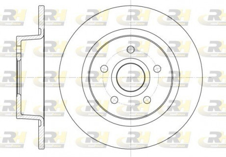 Тормозной диск ROADHOUSE 686300 (фото 1)