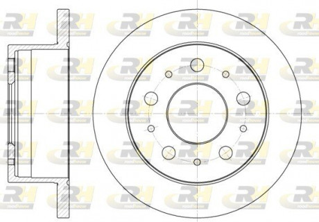 Тормозной диск ROADHOUSE 674100