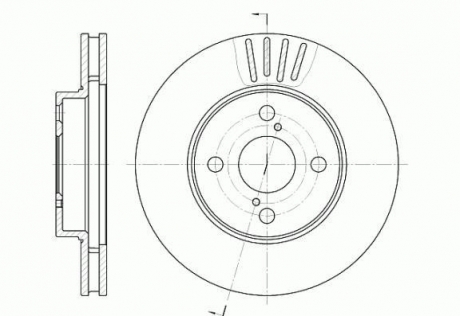Тормозной диск ROADHOUSE 674210 (фото 1)