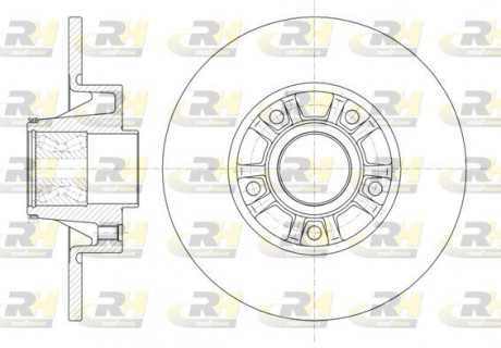 Гальмівний диск ROADHOUSE 673320