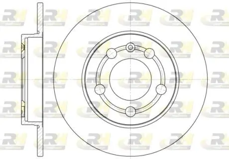 Тормозной диск ROADHOUSE 671800 (фото 1)