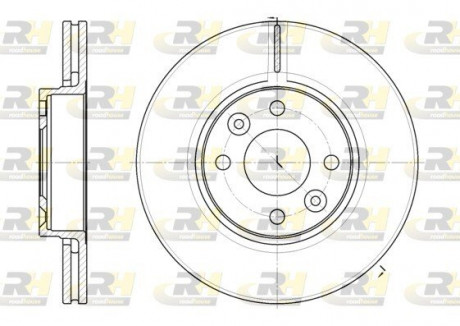 Тормозной диск ROADHOUSE 668310