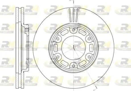 Тормозной диск ROADHOUSE 663410