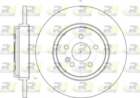 Тормозной диск ROADHOUSE 663100 (фото 1)