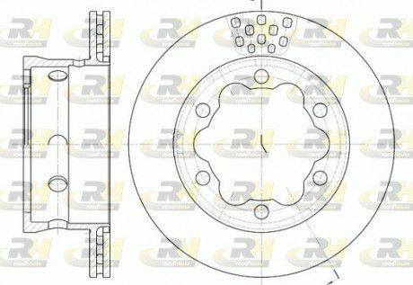 Тормозной диск ROADHOUSE 662310