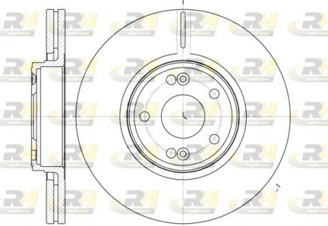 Тормозной диск ROADHOUSE 661210 (фото 1)