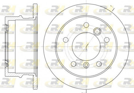 Тормозной диск ROADHOUSE 656500