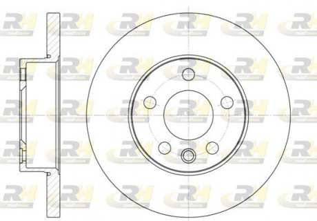 Тормозной диск ROADHOUSE 655000 (фото 1)