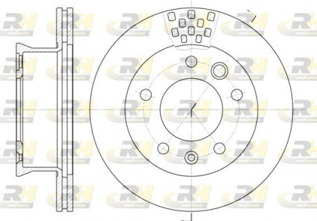 Тормозной диск ROADHOUSE 646110