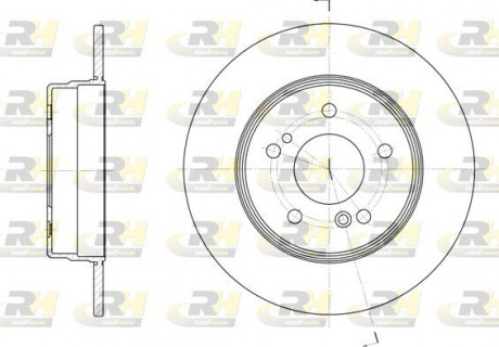 Тормозной диск ROADHOUSE 646700 (фото 1)