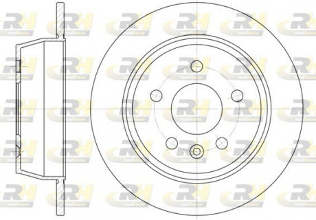 Тормозной диск ROADHOUSE 647100 (фото 1)
