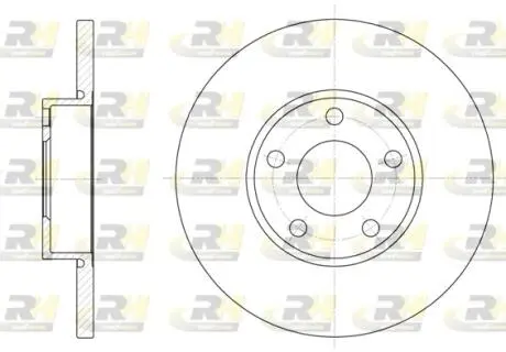 Тормозной диск ROADHOUSE 632700 (фото 1)