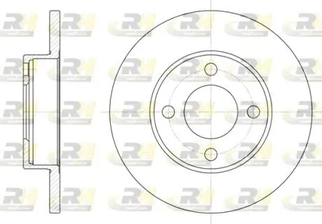 Фото 1 - тормозной диск ROADHOUSE 618100 Тормозной диск ROADHOUSE 618100 (фото 1)