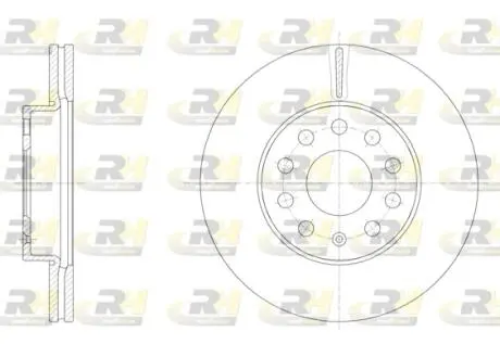 Фото 1 - гальмівний диск ROADHOUSE 6158610 Гальмівний диск ROADHOUSE 6158610 (фото 1)