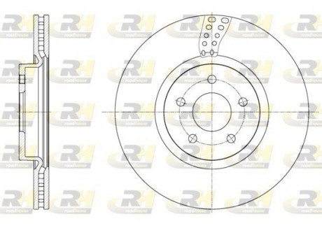 Тормозной диск ROADHOUSE 6156110 (фото 1)