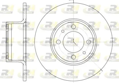Тормозной диск ROADHOUSE 615600 (фото 1)