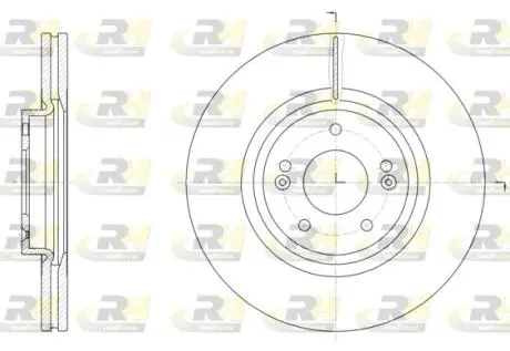 Тормозной диск ROADHOUSE 6151410