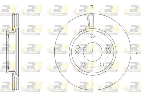 Тормозной диск ROADHOUSE 6150710