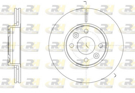 Тормозной диск ROADHOUSE 6147410