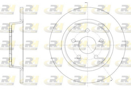 Тормозной диск ROADHOUSE 6145900