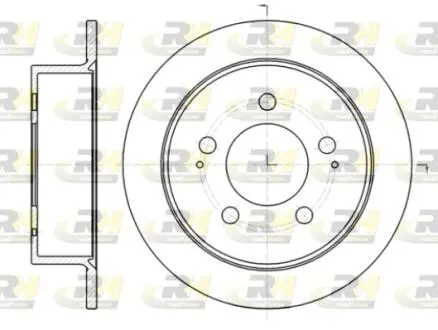 Фото 1 - гальмівний диск ROADHOUSE 6141400 Гальмівний диск ROADHOUSE 6141400 (фото 1)