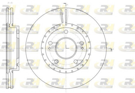 Тормозной диск ROADHOUSE 6143410