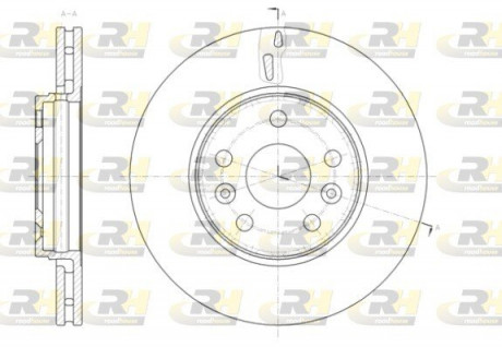 Тормозной диск ROADHOUSE 6141110
