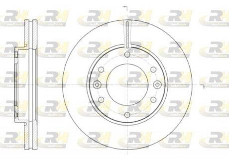 Тормозной диск ROADHOUSE 6139610 (фото 1)