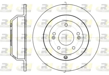 Тормозной диск ROADHOUSE 6137300 (фото 1)