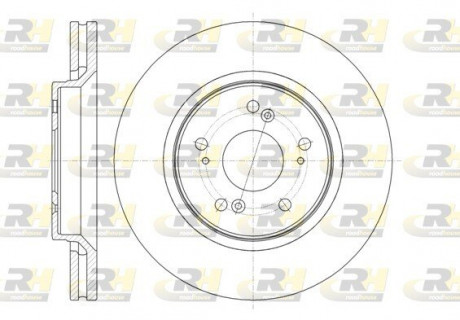 Тормозной диск ROADHOUSE 6135810 (фото 1)