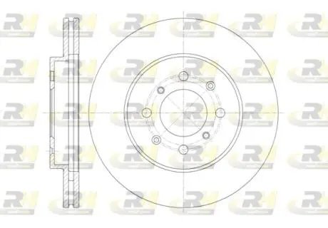 Тормозной диск ROADHOUSE 6135710 (фото 1)