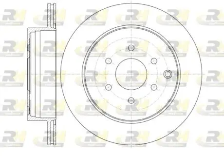 Тормозной диск ROADHOUSE 6135410 (фото 1)