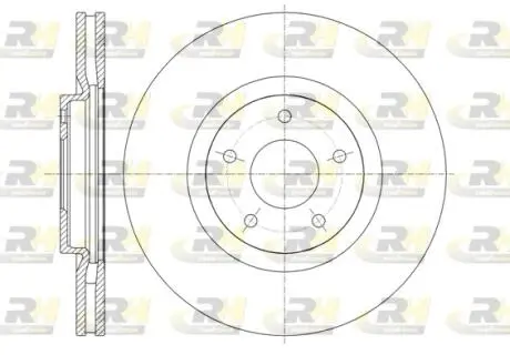 Тормозной диск ROADHOUSE 6134910