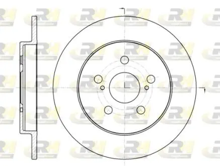 Гальмівний диск ROADHOUSE 6132600 (фото 1)