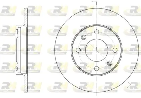 Фото 1 - гальмівний диск ROADHOUSE 613000 Гальмівний диск ROADHOUSE 613000 (фото 1)