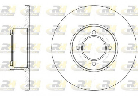 Гальмiвній диск ROADHOUSE 612700