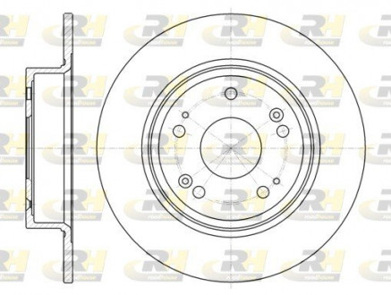 Тормозной диск ROADHOUSE 6127800 (фото 1)