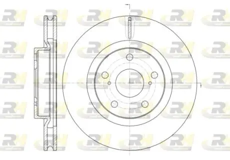 Тормозной диск ROADHOUSE 6125910