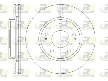 Гальмівний диск ROADHOUSE 6122910